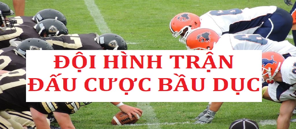 Đội hình tham gia trong trận đấu bóng khi cược bầu dục ra sao? 